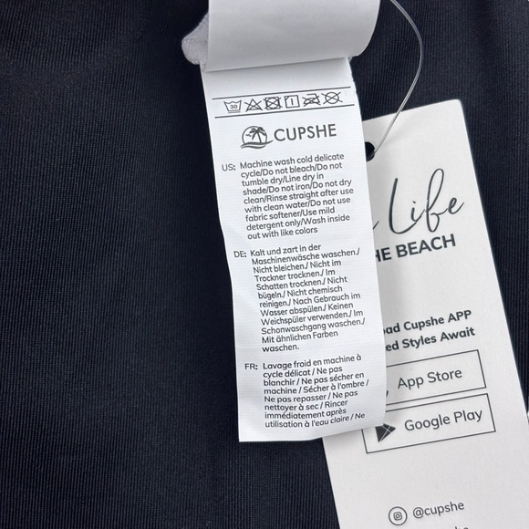 CUPSHE OLIVE GREEN PLUNGING KNOTTED V-NECK ADJUSTABLE STRAP ONE PIECE SWIMSUIT - Picture 15 of 16